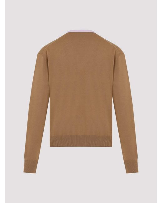 Jil Sander Natural Virgin Wool Pullover for men
