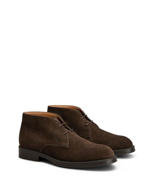 Tod's Brown Lace Up Shoes for men