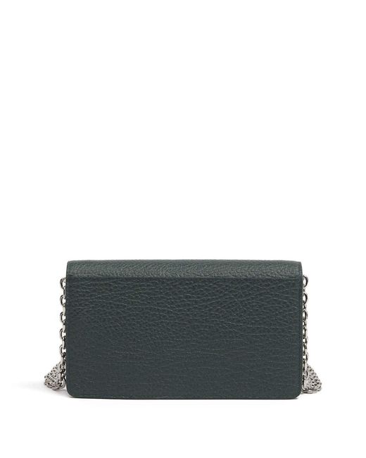 Maison Margiela Gray Four Stitches Wallet With Chain