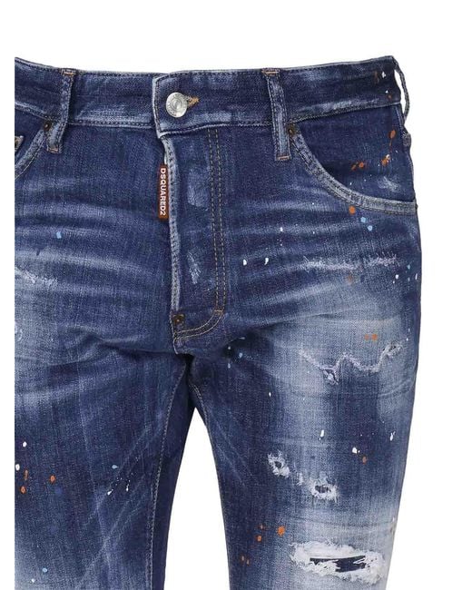 DSquared² Blue Cotton Denim Jeans for men
