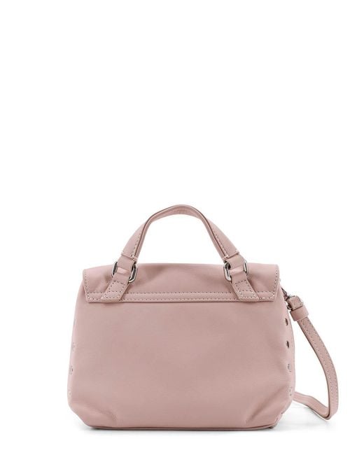 Zanellato Pink Postina Baby Leather Shoulder Bag