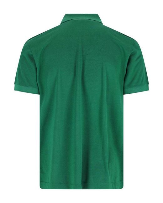Lacoste Green Silk Piqu Polo Shirt for men