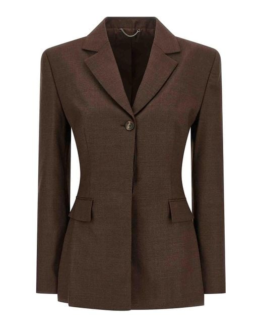 Magda Butrym Brown 03 Blazer