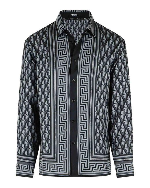 Versace Black Slim Shirt for men