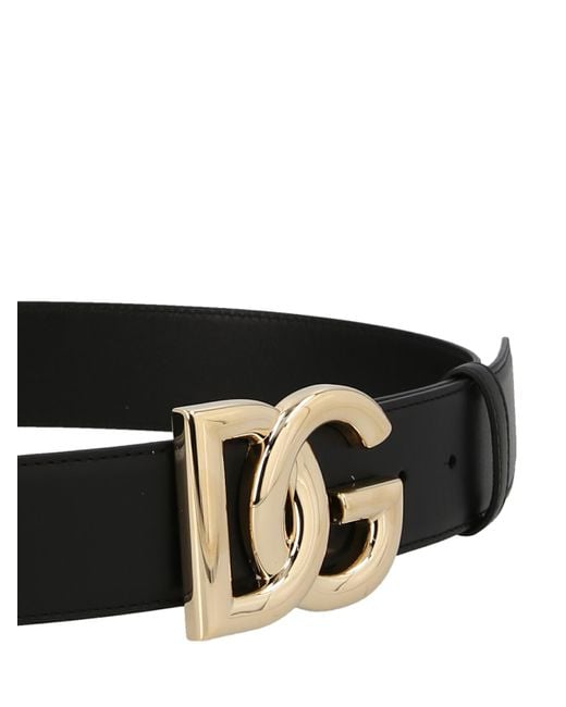 Dolce & Gabbana White Logo Belt