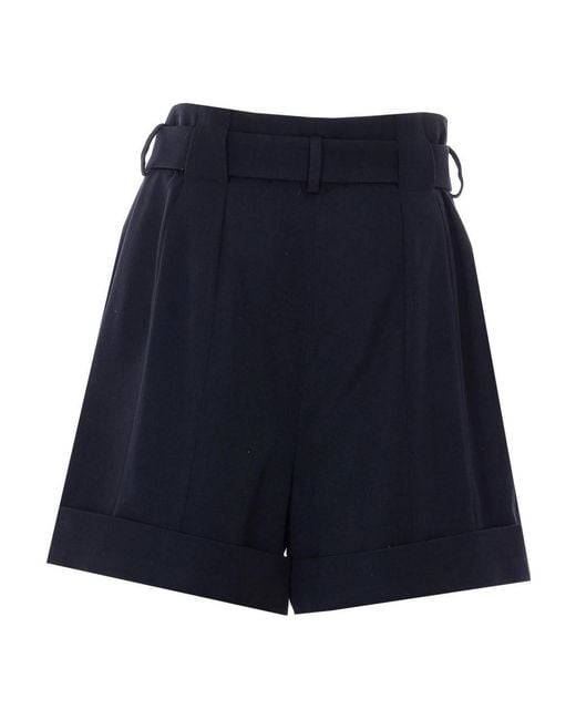 Balmain Blue Belted Shorts