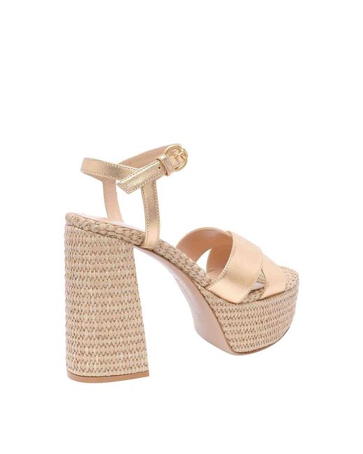 Gianvito Rossi Natural Bebe Platform Sandals