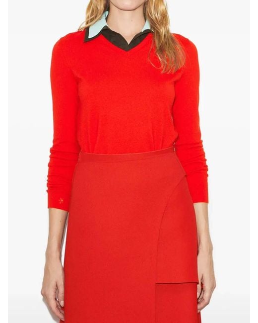 Tory Burch Red Pullover