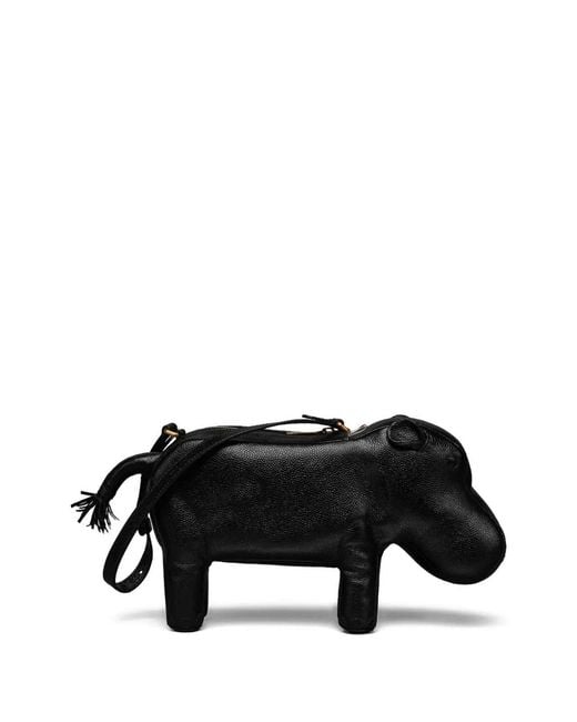 Thom Browne Black Hippo Baguette Bag for men