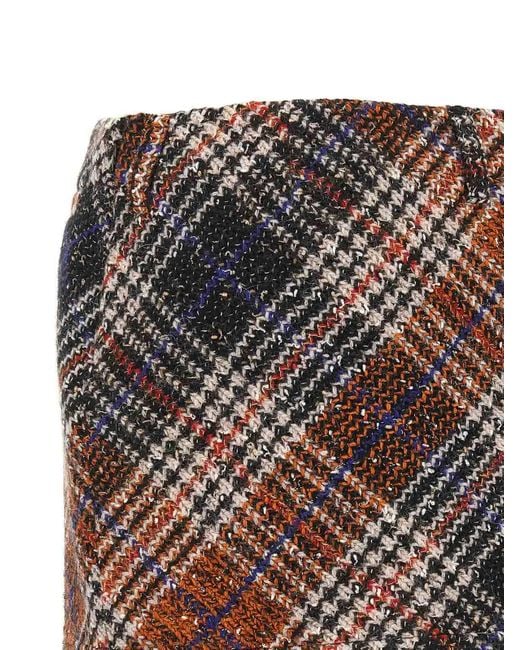 Missoni Brown Tweed Mini Skirt