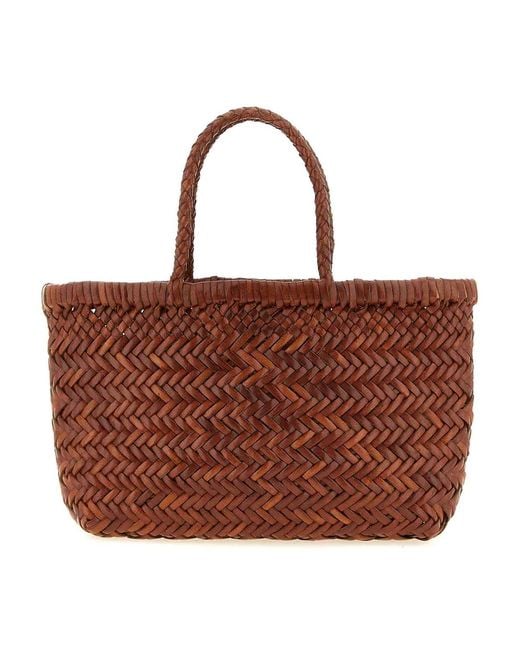 Dragon Diffusion Brown Flat Gora' Mini Handbag
