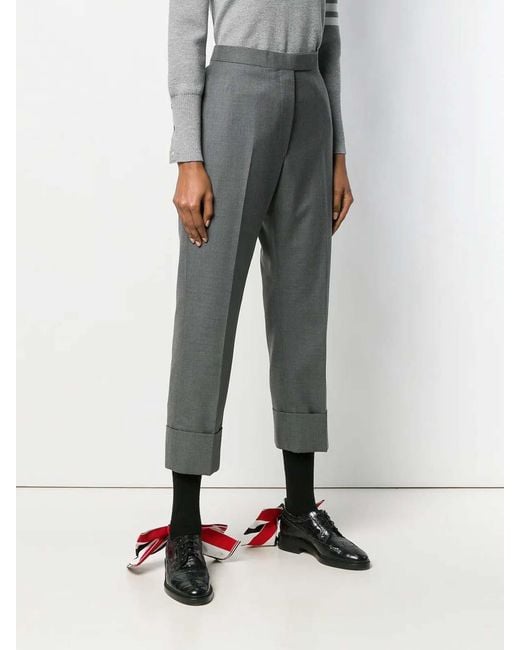 Thom Browne Gray Classic Backstrap Trouser