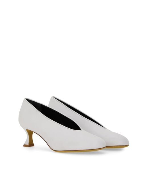 Moschino White Decollete Duck