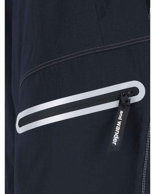 And Wander Blue Light Hike Shorts for men