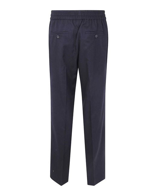 Drole de Monsieur Blue Elastic Waist Pants for men