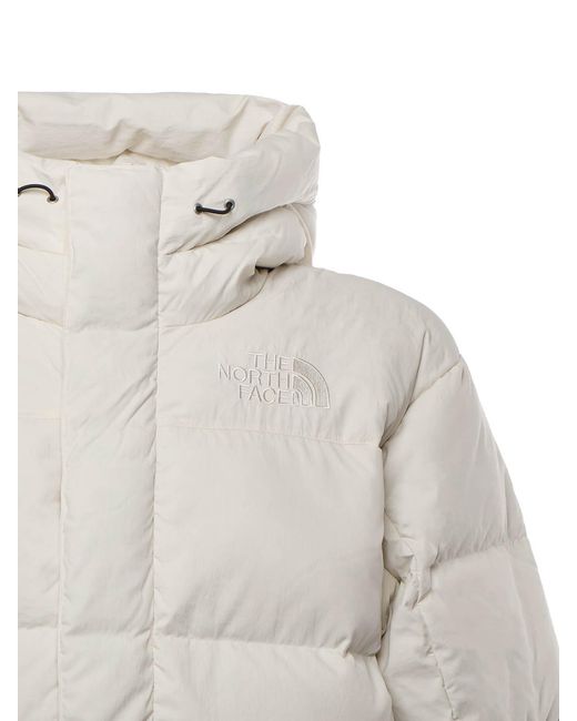 The North Face Gray Himalayan Down Parka With Logo for men