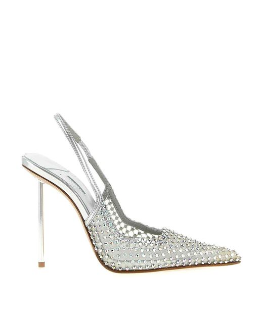 Le Silla White Gilda Slingback