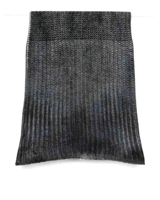 Avant Toi Black Effect Corn Cob Stitch Neck-Warmer for men