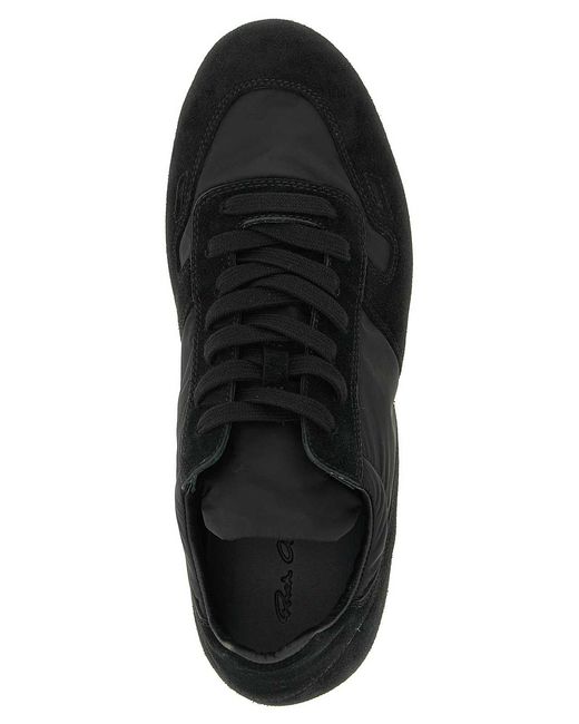 Rick Owens Black Minimal Sneaks Sneakers for men