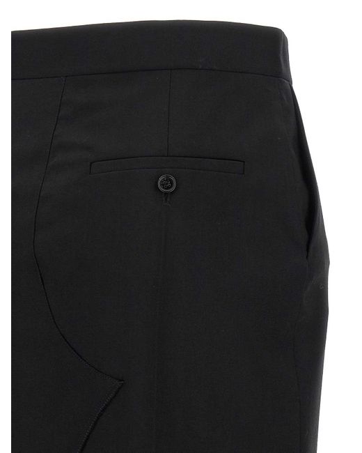 Marni Black Exposed Lining Skirt