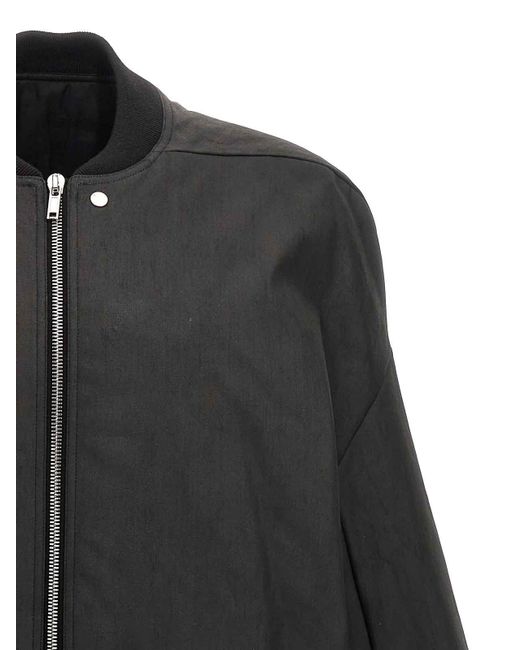 Rick Owens Gray Jumbo Peter Flight Jacket for men