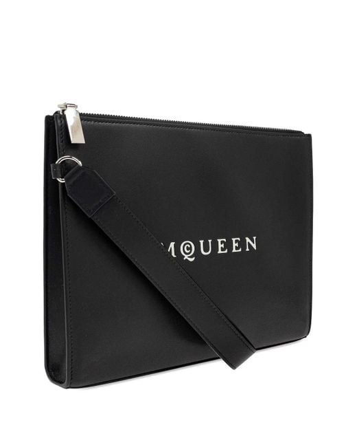 McQueen Black Pouch for men