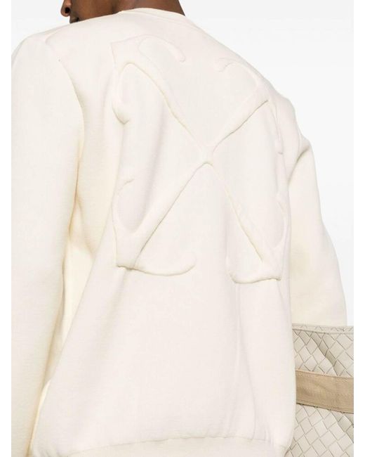 Off-White c/o Virgil Abloh White Signature Arrows Knit Sweater for men