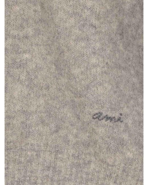 AMI Gray Ami Sweater for men