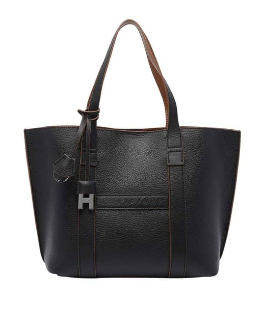Hogan Black Small Address Shopping Bag