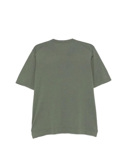Piacenza 1733 Green Short Sleeve T-Shirt for men