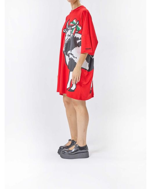 Moschino Red Over Size Dress
