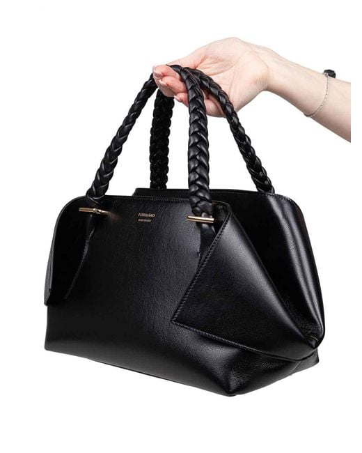 Ferragamo Black Leather Bag