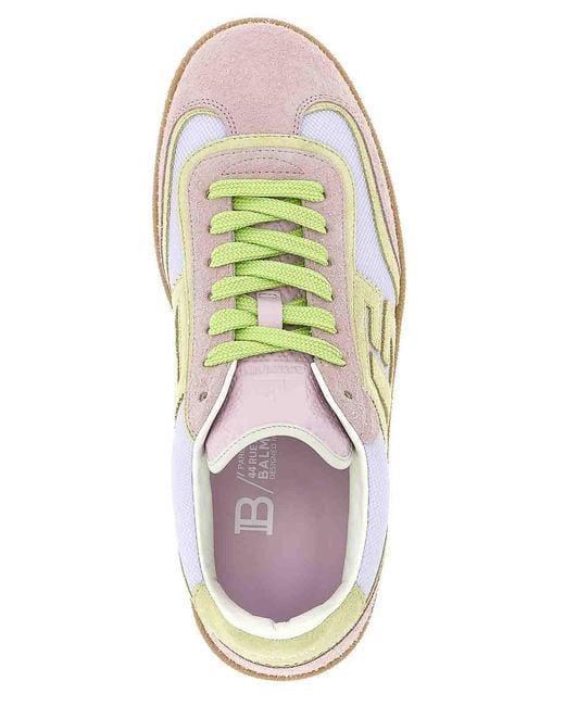 Balmain White Swan Sneakers