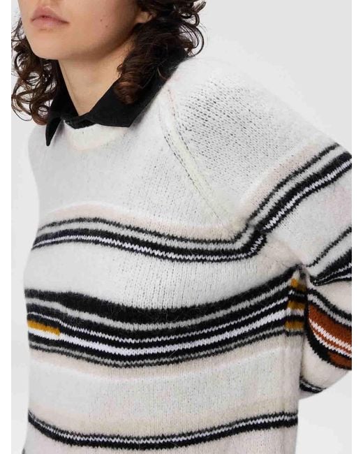 Missoni Gray Striped Cutle Sweater