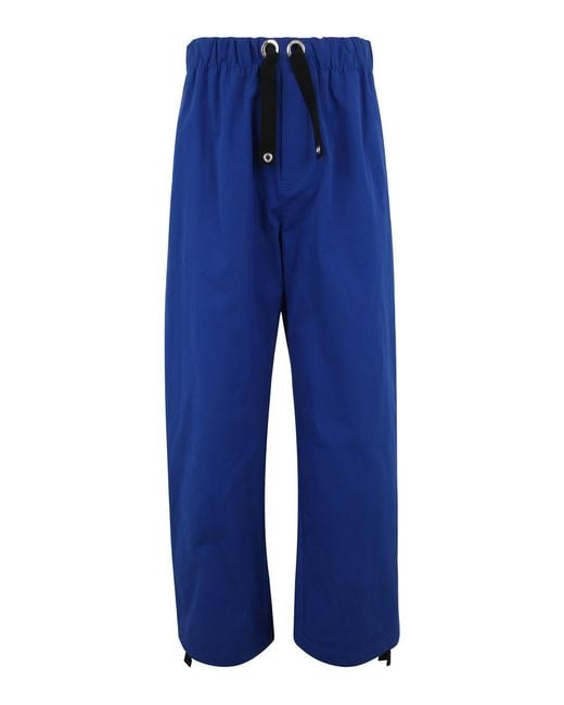 Versace Blue Cargo Trousers for men