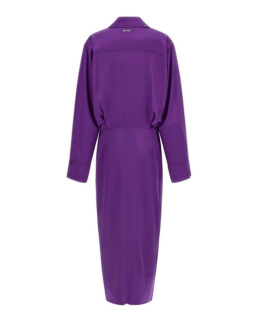 The Attico Purple Chemisier Dress