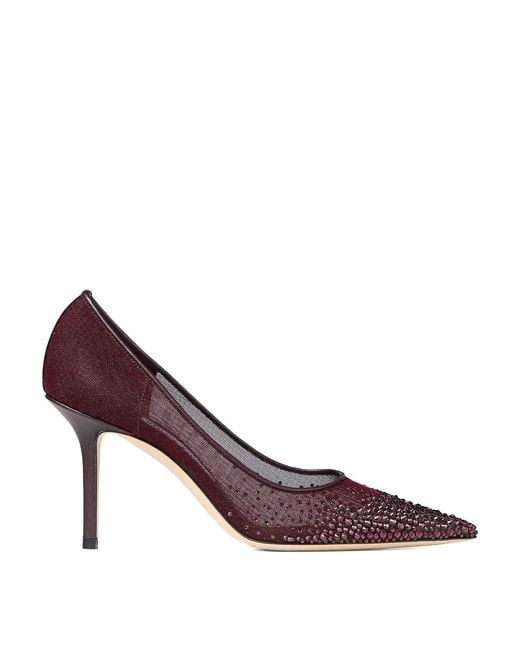 Jimmy Choo Purple Love 85Mm Pointed-Toe Pumps