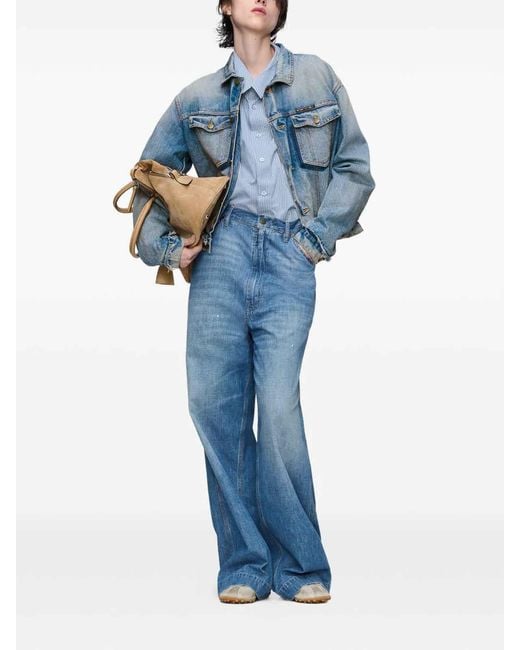 Maison Margiela Blue Cotton Jacket