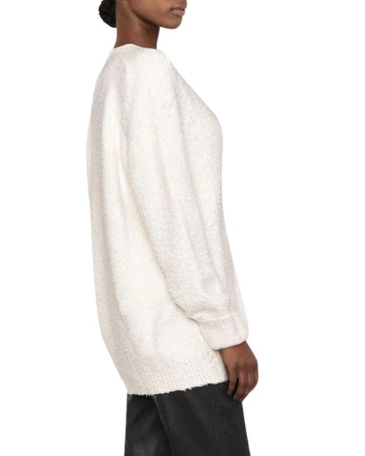 Maison Margiela White Cotton Blend Cardigan