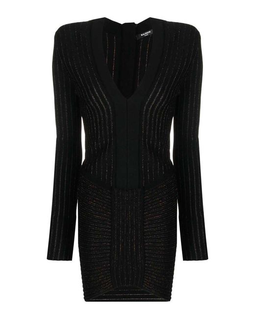 Balmain Black Mini Dress