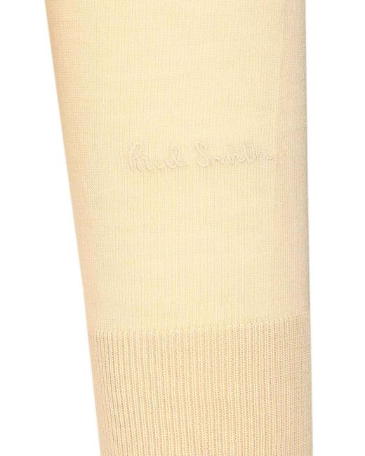 Paul Smith Natural Long-Sleeved Polo Shirt for men