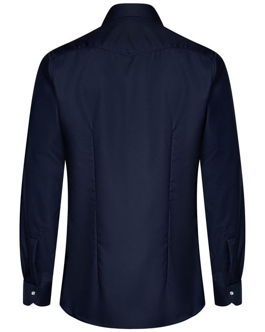 Franzese Collection Blue Western Shirt for men