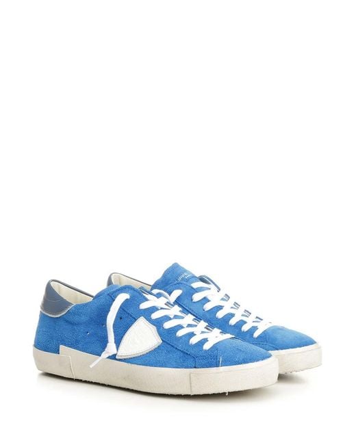 Philippe Model Blue Prsx Sneaker Calf Leather for men