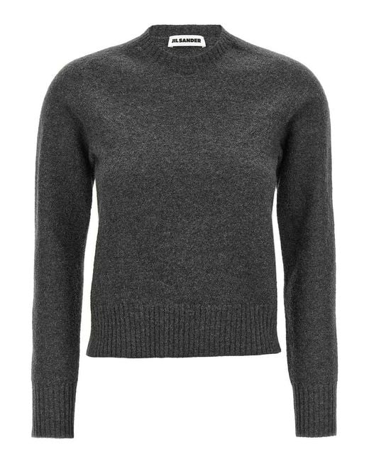 Jil Sander Gray Wool Sweater