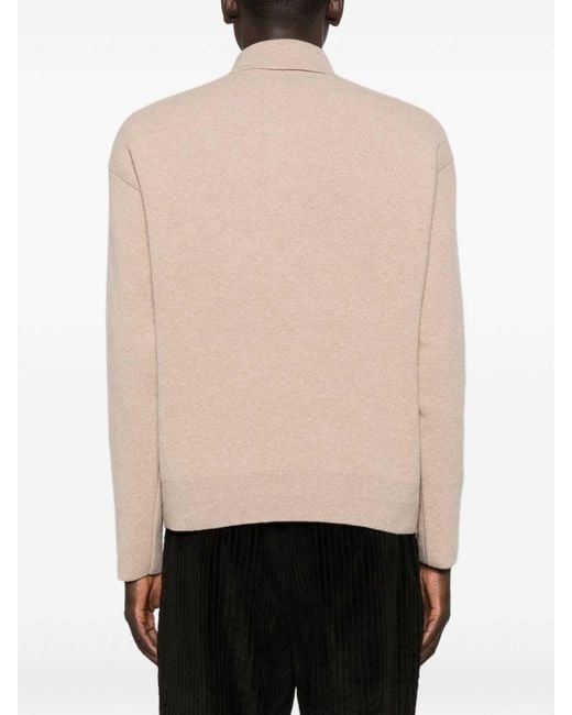 Jacquemus Natural Merino Wool And Cashmere Sweater for men
