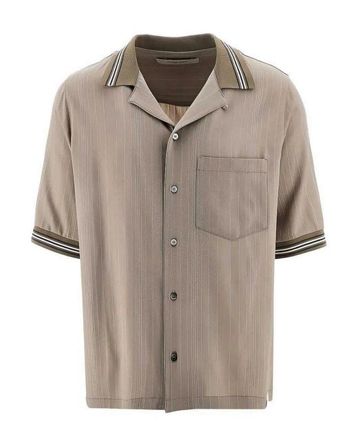 Golden Goose Deluxe Brand Natural 'Journey' Short Sleeves Boxy Shirt for men