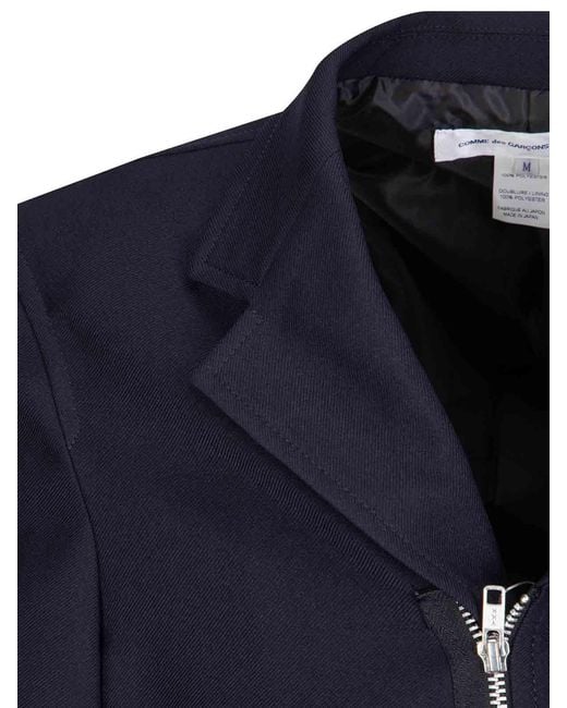 Comme des Garçons Blue Comme Des Garçons Shirt Zipped Jacket for men