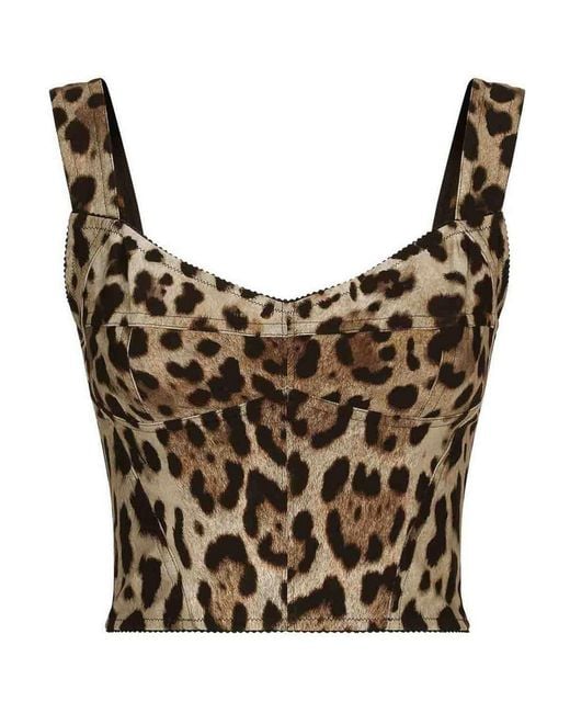 Dolce & Gabbana Gray Leo Top