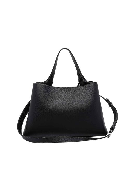 Tod's Black Medium Leather Handbag