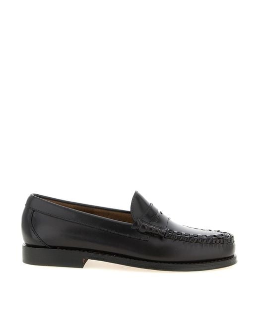 G.H.BASS Black Weejuns Larson Weave Loafers for men